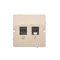 SIMON BASIC Presa computer RJ45 categoria 5e + presa telefonica RJ11 (modulo) beige