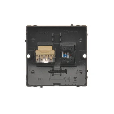SIMON BASIC Presa computer RJ45 categoria 5e + presa telefonica RJ11 (modulo) grafite opaca metallizzata