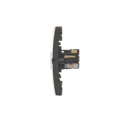 SIMON BASIC Presa computer RJ45 categoria 5e + presa telefonica RJ11 (modulo) grafite opaca metallizzata