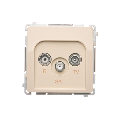 SIMON BASIC Prise d'antenne RD/TV/SAT beige