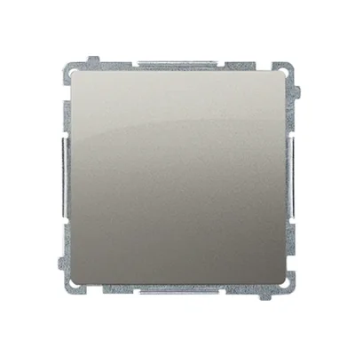 SIMON BASIC Przycisk pojedynczy zwierny bez piktogramu (moduł) 10AX 250V szybkozłącza satynowy metalizowany