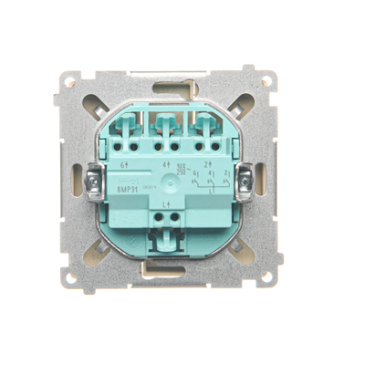 SIMON BASIC Przycisk potrójny 10A 250V beżowy