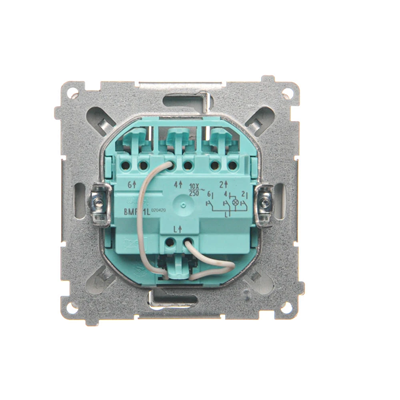 SIMON BASIC Przycisk potrójny z podświetleniem LED 10A 250V stal inox