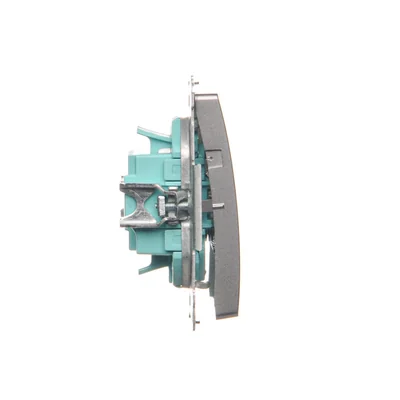 SIMON BASIC Pulsador triple 10A 250V acero inoxidable