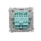 SIMON BASIC Pulsante triplo 10A 250V argento opaco