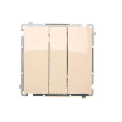 SIMON BASIC Pulsante triplo 10A 250V beige