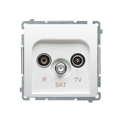 SIMON BASIC RD/TV/SAT Durchgangsantennendose weiß