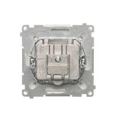 SIMON BASIC RD/TV/SAT pass-through antenna socket white
