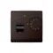 SIMON BASIC Regulador de temperatura con sensor externo 16A 230V chocolate