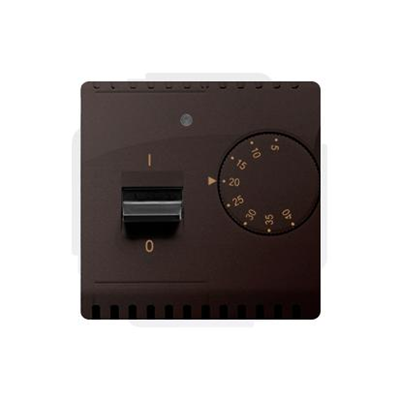 SIMON BASIC Regulator temperatury z czujnikiem zewnętrznym 16A 230V czekoladowy
