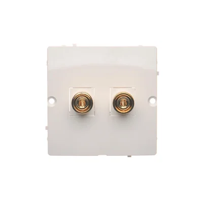 SIMON BASIC Розетка для динаміка одинарна біла