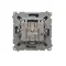 SIMON BASIC SAT-SAT-RTV double satellite antenna socket, graphite