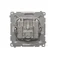 SIMON BASIC SAT-SAT-RTV satellite double antenna socket, matt silver
