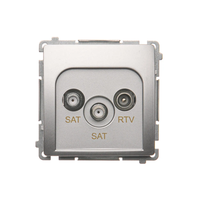 SIMON BASIC SAT-SAT-RTV Toma de antena satélite doble plata mate