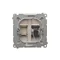 SIMON BASIC Single computer socket RJ45 category 6 with anti-dust cover (module) chocolate matt metallised