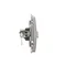 SIMON BASIC Single computer socket RJ45 category 6 with anti-dust cover (module) silver matt metallized