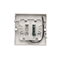 SIMON BASIC Single hotel switch with backlight 10(2)A silver mat