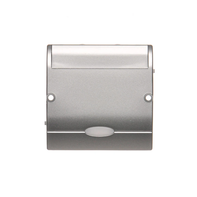 SIMON BASIC Single hotel switch with backlight 10(2)A silver mat