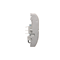 SIMON BASIC Single hotel switch with backlight 10(2)A silver mat