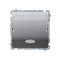 SIMON BASIC Single hotel switch with backlight 10(2)A silver mat