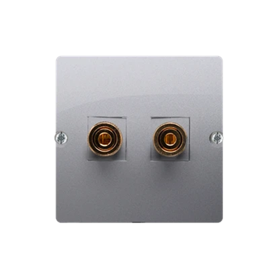 SIMON BASIC Single loudspeaker socket (module) wire cross-section 6mm² matt silver