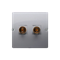SIMON BASIC Single loudspeaker socket (module) wire cross-section 6mm² matt silver