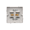 SIMON BASIC Single loudspeaker socket (module) wire cross-section 6mm² matt silver