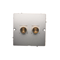 SIMON BASIC Single loudspeaker socket (module) wire cross-section 6mm² matt silver