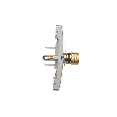 SIMON BASIC Single loudspeaker socket (module) wire cross-section 6mm² matt silver