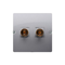 SIMON BASIC Single loudspeaker socket (module) wire cross-section 6mm² matt silver