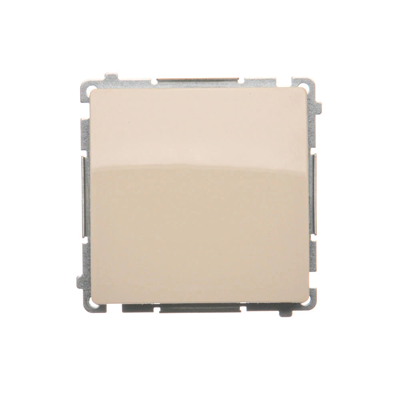 SIMON BASIC Single NO pictogram button (module) 10AX 250V quick connectors beige