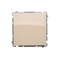 SIMON BASIC Single NO pictogram button (module) 10AX 250V quick connectors beige