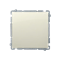 SIMON BASIC Single NO pictogram button (module) 10AX 250V quick connectors beige