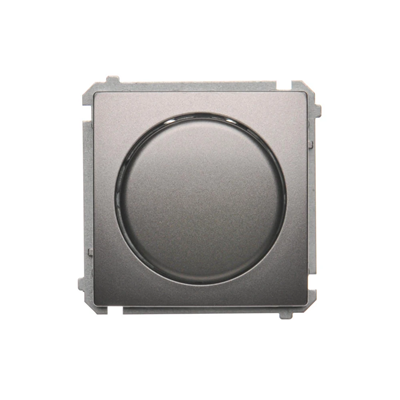 SIMON BASIC Single-pole push-turn dimmer for dimmable LEDs 230V (module) stainless steel