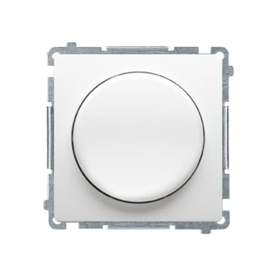 SIMON BASIC Single-pole push-turn dimmer for dimmable LEDs 230V (module) white
