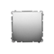 SIMON BASIC Single push-button without pictogram (module) 10AX 250V quick connectors satin metallized