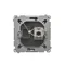 SIMON BASIC Single shielded computer socket RJ45 category 6 with anti-dust cover (module) graphite matt metallised