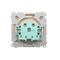 SIMON BASIC Single socket outlet with earthing and shutters for current paths 16A 250V beige