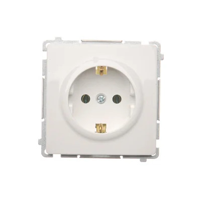 SIMON BASIC Single socket outlet with earthing schuko white