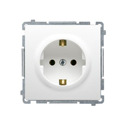 SIMON BASIC Single socket outlet with earthing schuko white