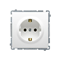 SIMON BASIC Single socket outlet with earthing schuko white