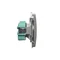 SIMON BASIC Single socket outlet with grounding and shutters for current paths 16A 250V satin