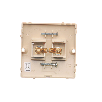 SIMON BASIC Single speaker socket beige