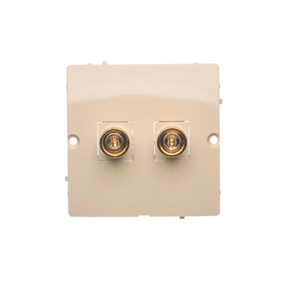 SIMON BASIC Single speaker socket beige