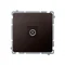 SIMON BASIC Single terminal R-TV antenna socket separated (module) chocolate