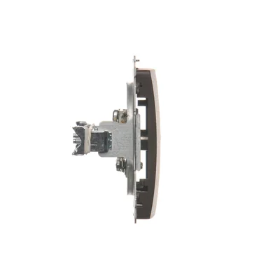 SIMON BASIC Single terminal R-TV antenna socket separated (module) chocolate
