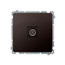 SIMON BASIC Single terminal R-TV antenna socket separated (module) chocolate