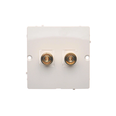 SIMON BASIC Single white speaker socket