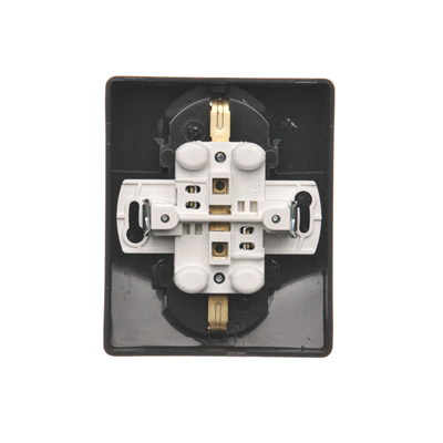 SIMON BASIC Socket with earthing Schuko double, chocolate