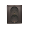 SIMON BASIC Socket with earthing Schuko double, chocolate